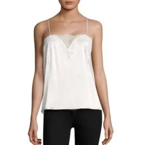 Socialite Sweetheart Lace Trim V-Neck Camisole
